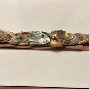 Braided Abalone Shell & Gold Leaf Women’s Waist
